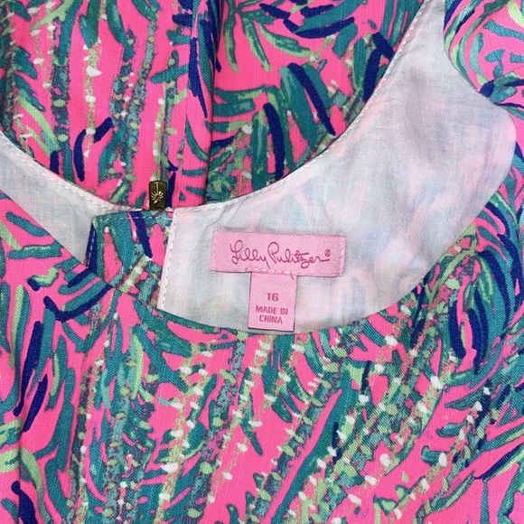 Lilly Pulitzer Mila Stretch Shift Dress Size 16 - Picture 3 of 3